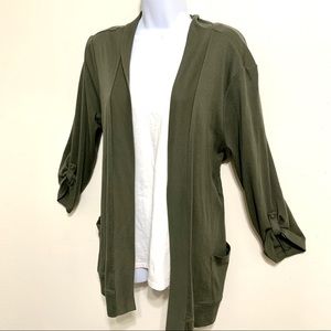 ❤️2/$15❤️ Sonoma Green Cardigan Sweater